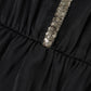 Lapa Plus Women's Bead Piece Waist Cinching Lace Up Big Swing Dress