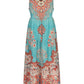 Lapa Plus Women's Bohemian Ethnic Print Vacation Dress