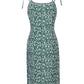 Lapa Plus Women's Sexy Spaghetti Strap Floral Split Dress