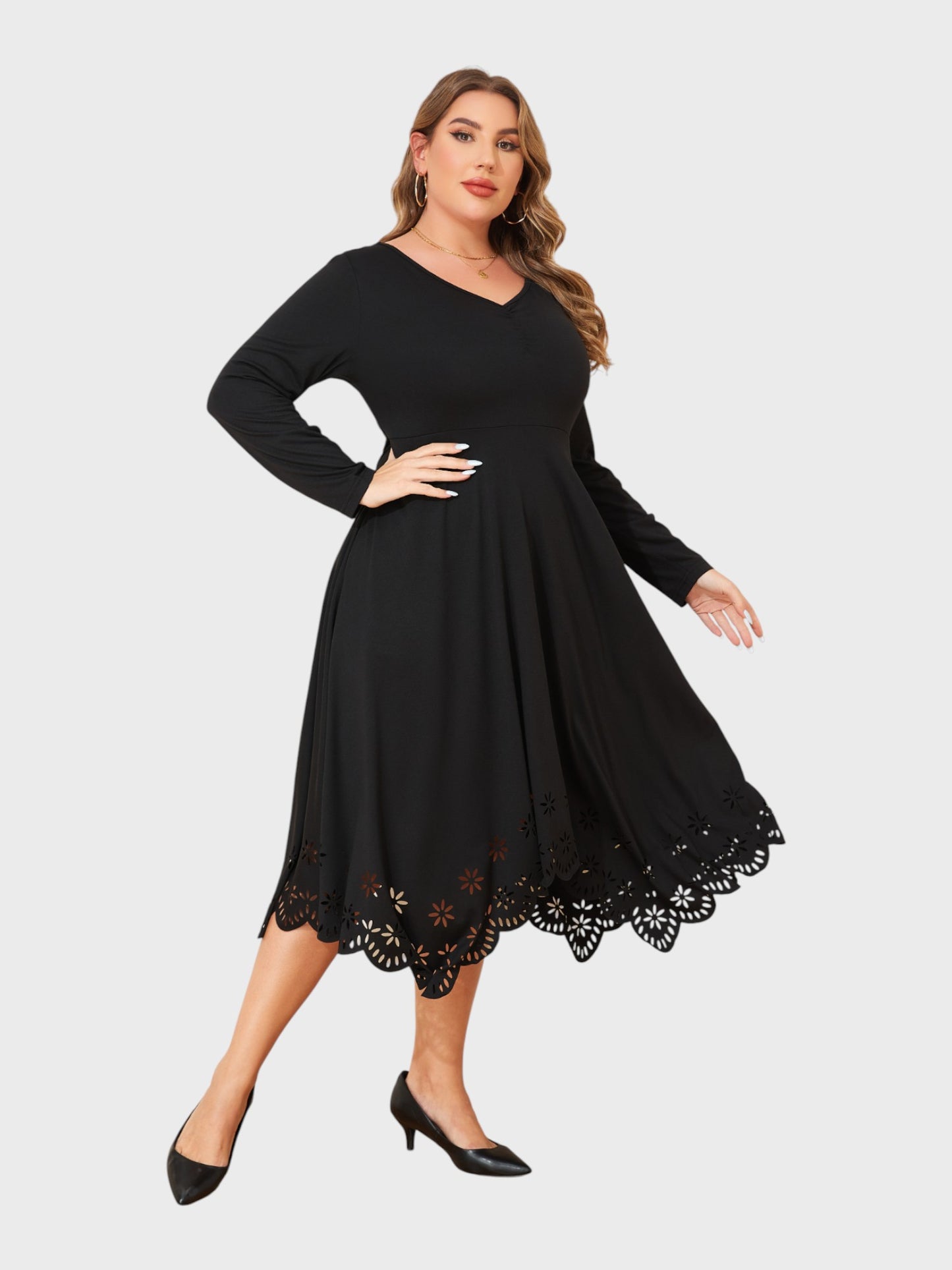 Lapa Plus Women's Halloween Gothic Y2K A-ling Dress