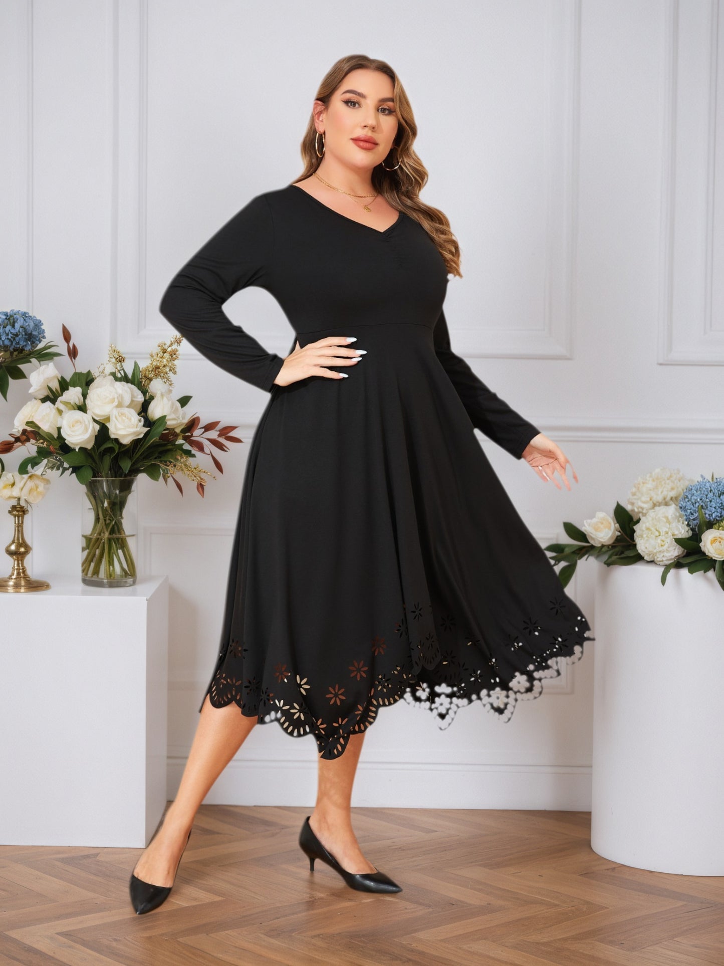 Lapa Plus Women's Halloween Gothic Y2K A-ling Dress