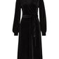 Lapa Plus Women's Velvet Tie-Waist Dress
