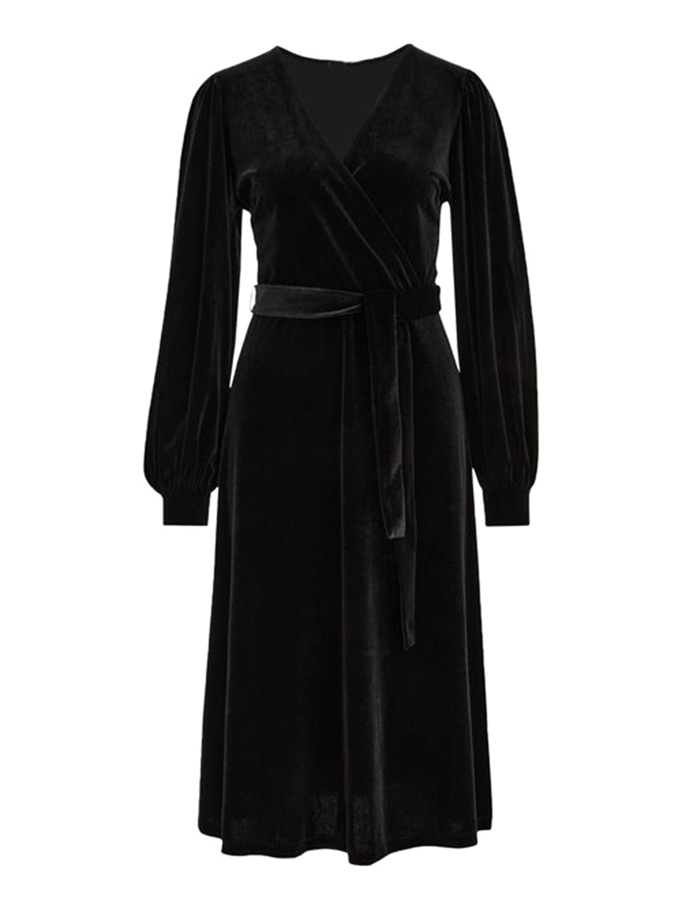 Lapa Plus Women's Velvet Tie-Waist Dress