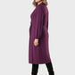 Lapa Plus Women's V - neck Wrap Pleated Dress