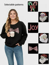 Lapa Plus Women's Custom Pattern Crew Neck Christmas Sweatshirt