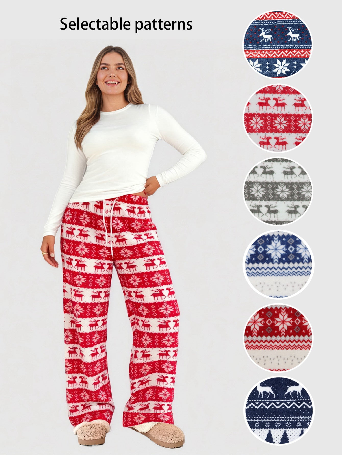 Lapa Plus Women's Custom Patterned Christmas Pants