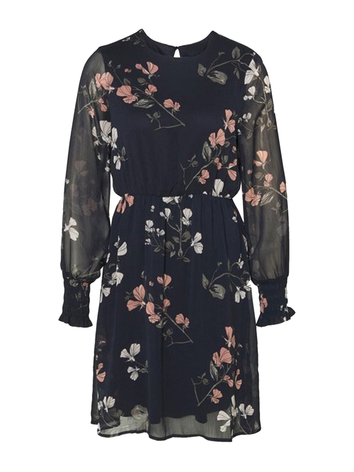 Lapa Plus Women's Plant-Printed Chiffon Dress