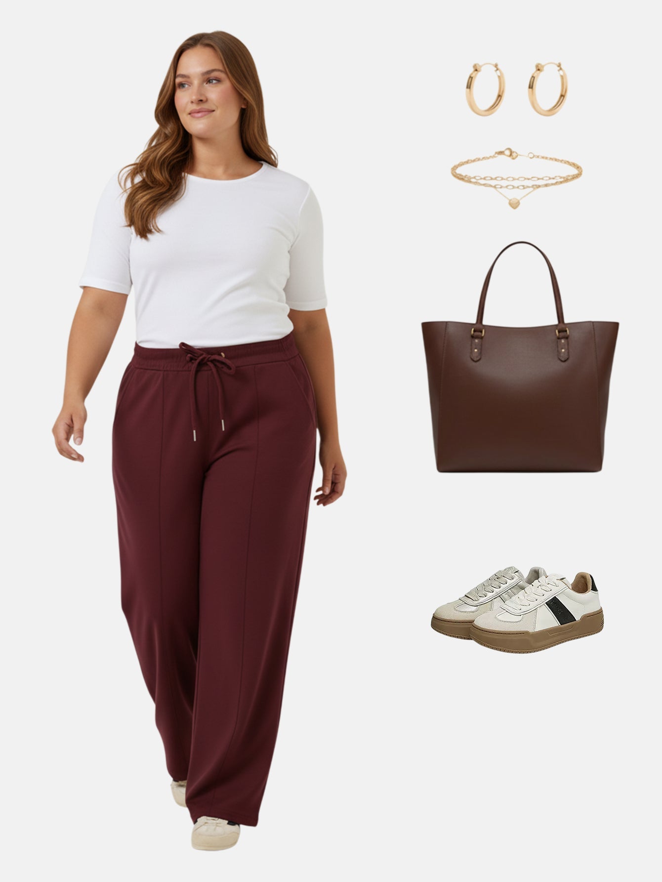 Lapa Plus Women's Basic Tie - Waist Casual Pants - Lapa plus