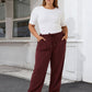 Lapa Plus Women's Basic Tie - Waist Casual Pants - Lapa plus