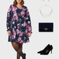 Lapa Plus Women's Bold Floral Print Dress - Lapa plus