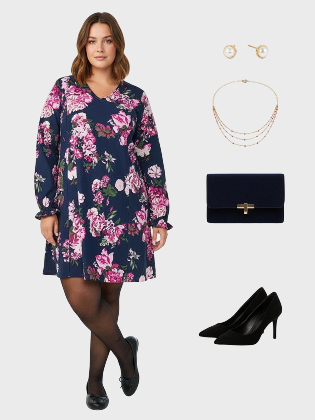 Lapa Plus Women's Bold Floral Print Dress - Lapa plus