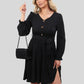 Lapa Plus Women's Button Waistband Black Dress - Lapa plus
