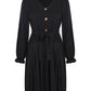 Lapa Plus Women's Button Waistband Black Dress - Lapa plus