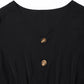 Lapa Plus Women's Button Waistband Black Dress - Lapa plus