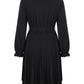 Lapa Plus Women's Button Waistband Black Dress - Lapa plus