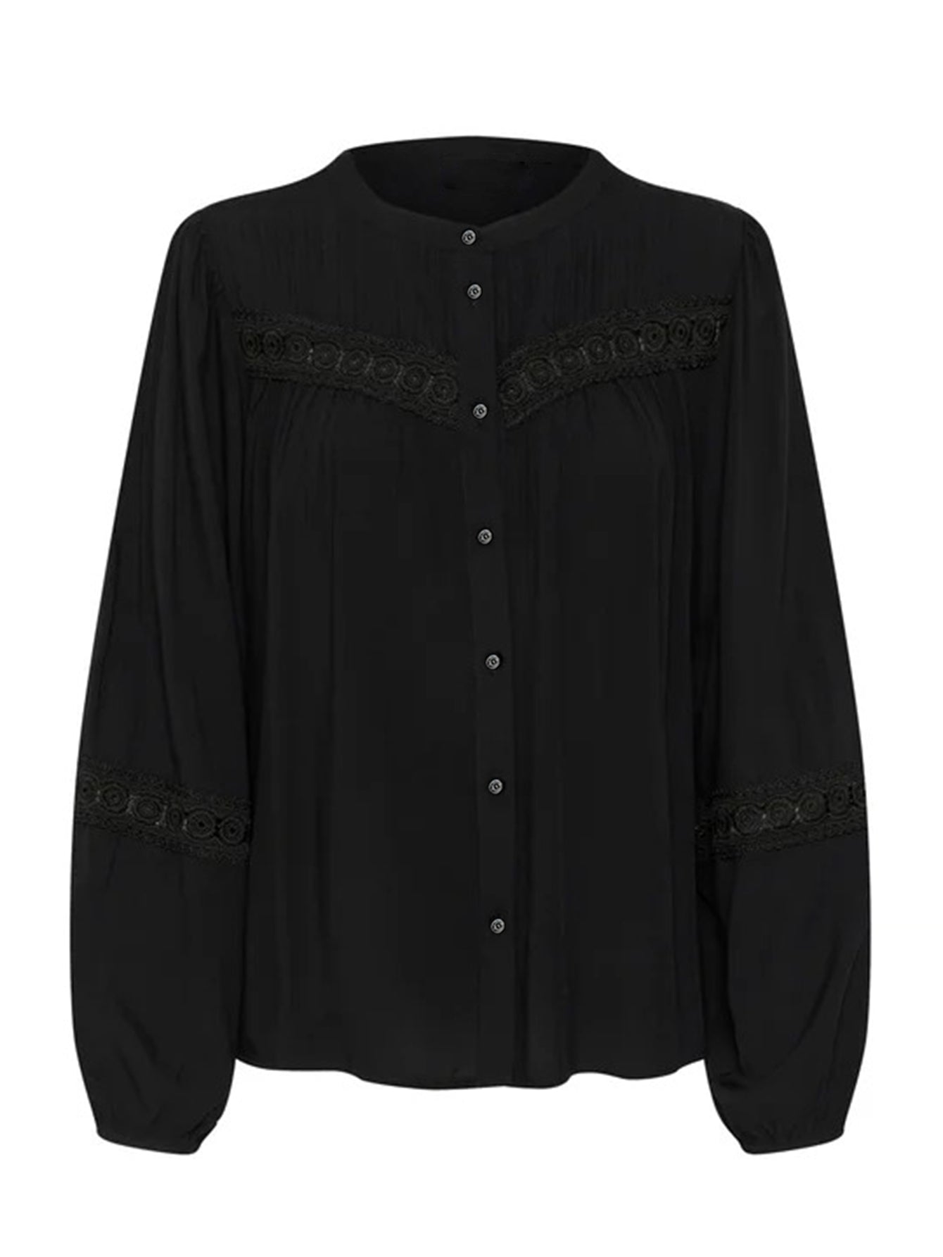Lapa Plus Women's Casual Crewneck Button - Front Top - Lapa plus