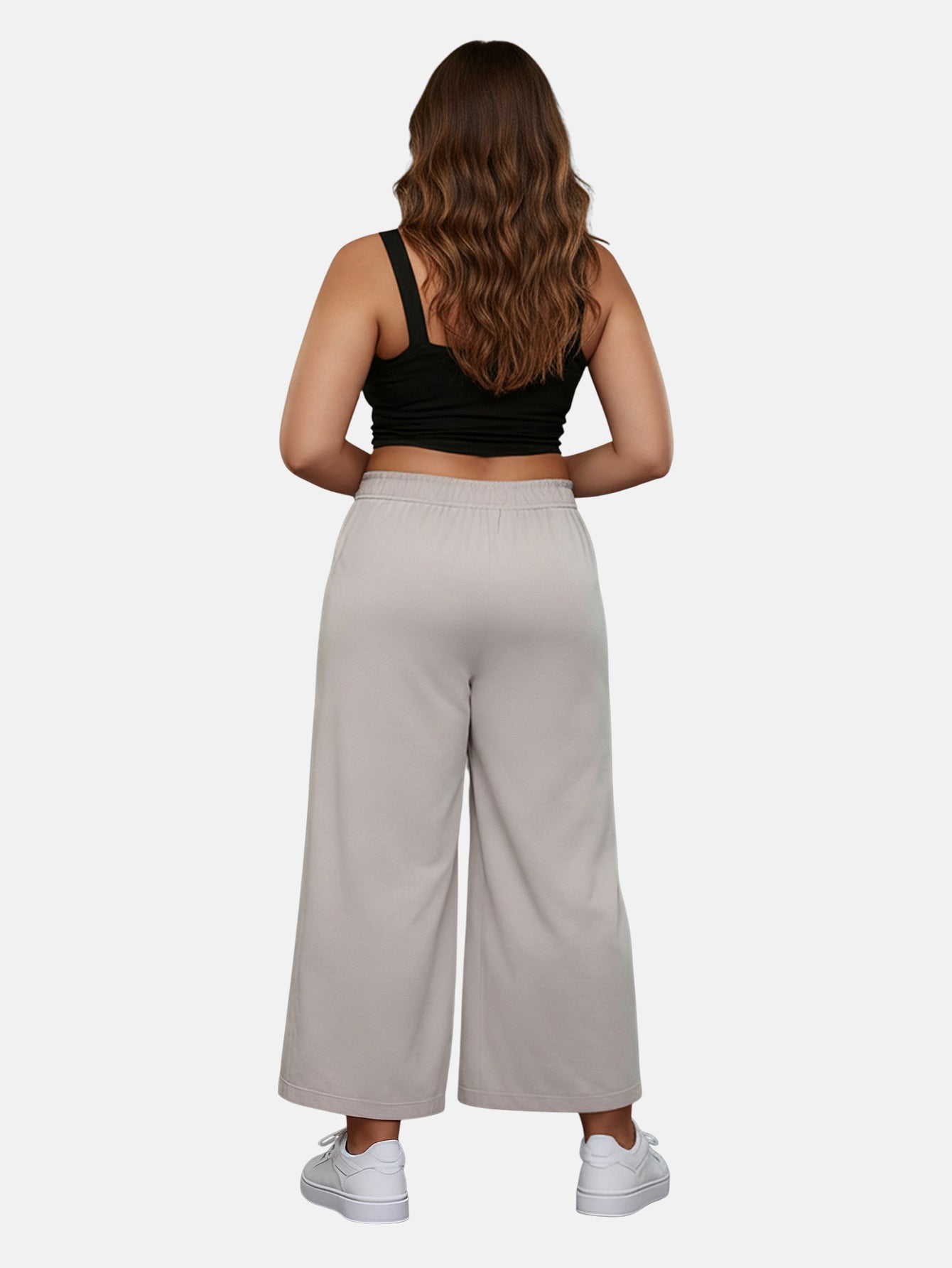 Lapa Plus Women's Casual Elastic - Waist Loose - Fit Long Pants - Lapa plus