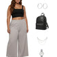 Lapa Plus Women's Casual Elastic - Waist Loose - Fit Long Pants - Lapa plus