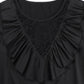 Lapa Plus Women's Casual Lace - up Black T-shirt - Lapa plus