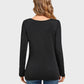 Lapa Plus Women's Casual Lace - up Black T-shirt - Lapa plus