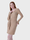 Lapa Plus Women's Casual Micro Flare Sleeve Striped Dress - Lapa plus