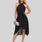 Lapa Plus Women's Chiffon Dress With Irregular Hem - Lapa plus