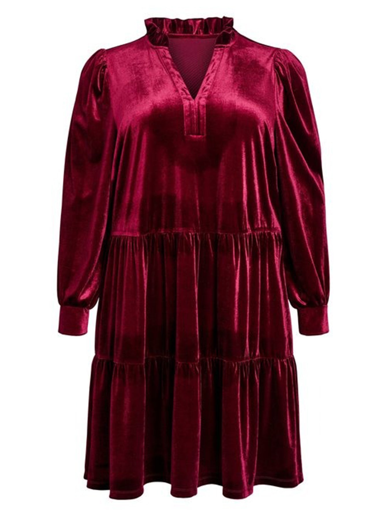 Lapa Plus Women's Christmas & New Year Corduroy Patchwork Dress - Lapa plus