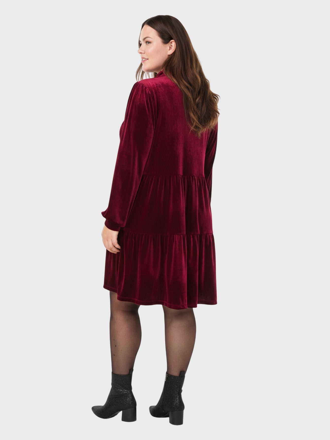 Lapa Plus Women's Christmas & New Year Corduroy Patchwork Dress - Lapa plus