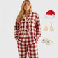 Lapa Plus Women's Christmas Plaid Bowknot Set - Lapa plus