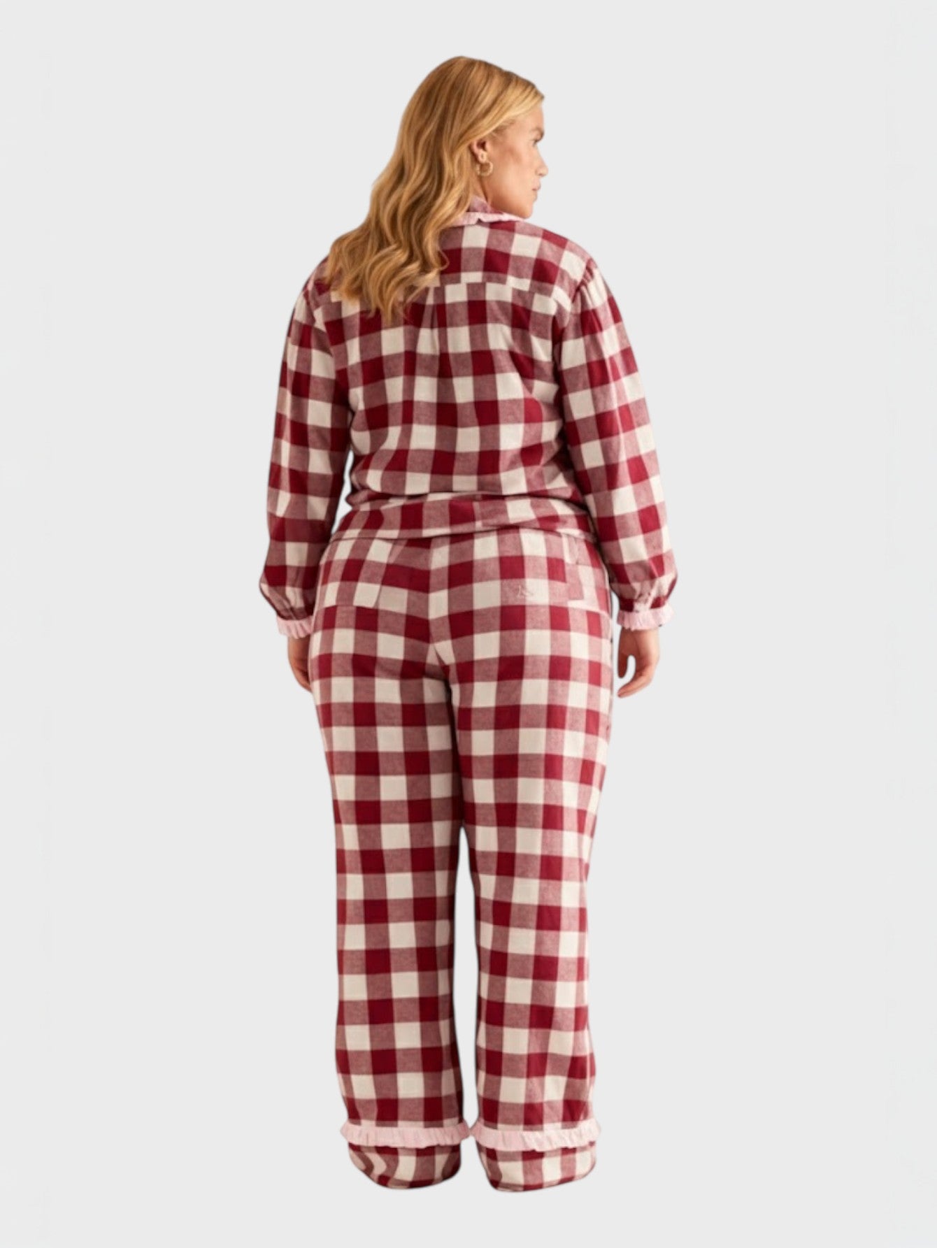 Lapa Plus Women's Christmas Plaid Bowknot Set - Lapa plus