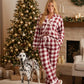 Lapa Plus Women's Christmas Plaid Bowknot Set - Lapa plus