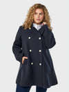 Lapa Plus Women's Double - Breasted Wool Coat - Lapa plus