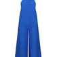 Lapa Plus Women's Elegant Blue Pocket Wide - leg Jumpsuit - Lapa plus