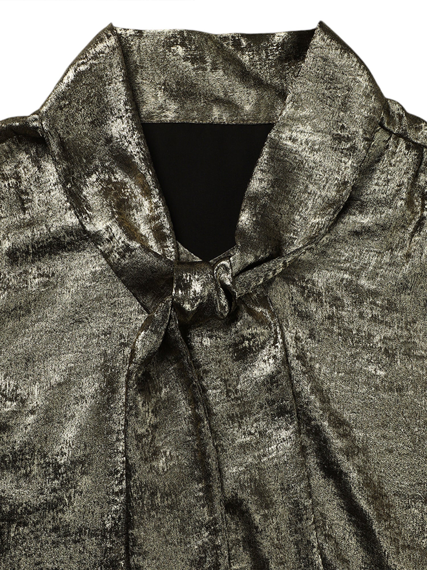 Lapa Plus Women's Elegant Lace - up Satin Shirt - Lapa plus