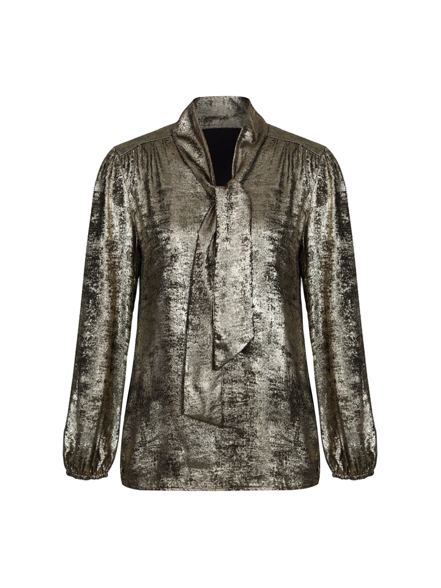 Lapa Plus Women's Elegant Lace - up Satin Shirt - Lapa plus
