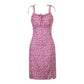 Lapa Plus Women's Floral - print Side - zipper Slit Dress - Lapa plus