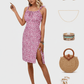 Lapa Plus Women's Floral - print Side - zipper Slit Dress - Lapa plus
