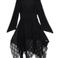 Lapa Plus Women's Gothic Irregular Hem Plus Size Dress - Lapa plus