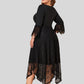 Lapa Plus Women's Gothress Patchwork Plus Size Dress - Lapa plus