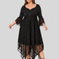 Lapa Plus Women's Gothress Patchwork Plus Size Dress - Lapa plus