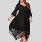 Lapa Plus Women's Gothress Patchwork Plus Size Dress - Lapa plus
