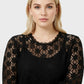 Lapa Plus Women's Lace Floral Crewneck Sexy Top - Lapa plus