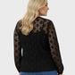 Lapa Plus Women's Lace Floral Crewneck Sexy Top - Lapa plus