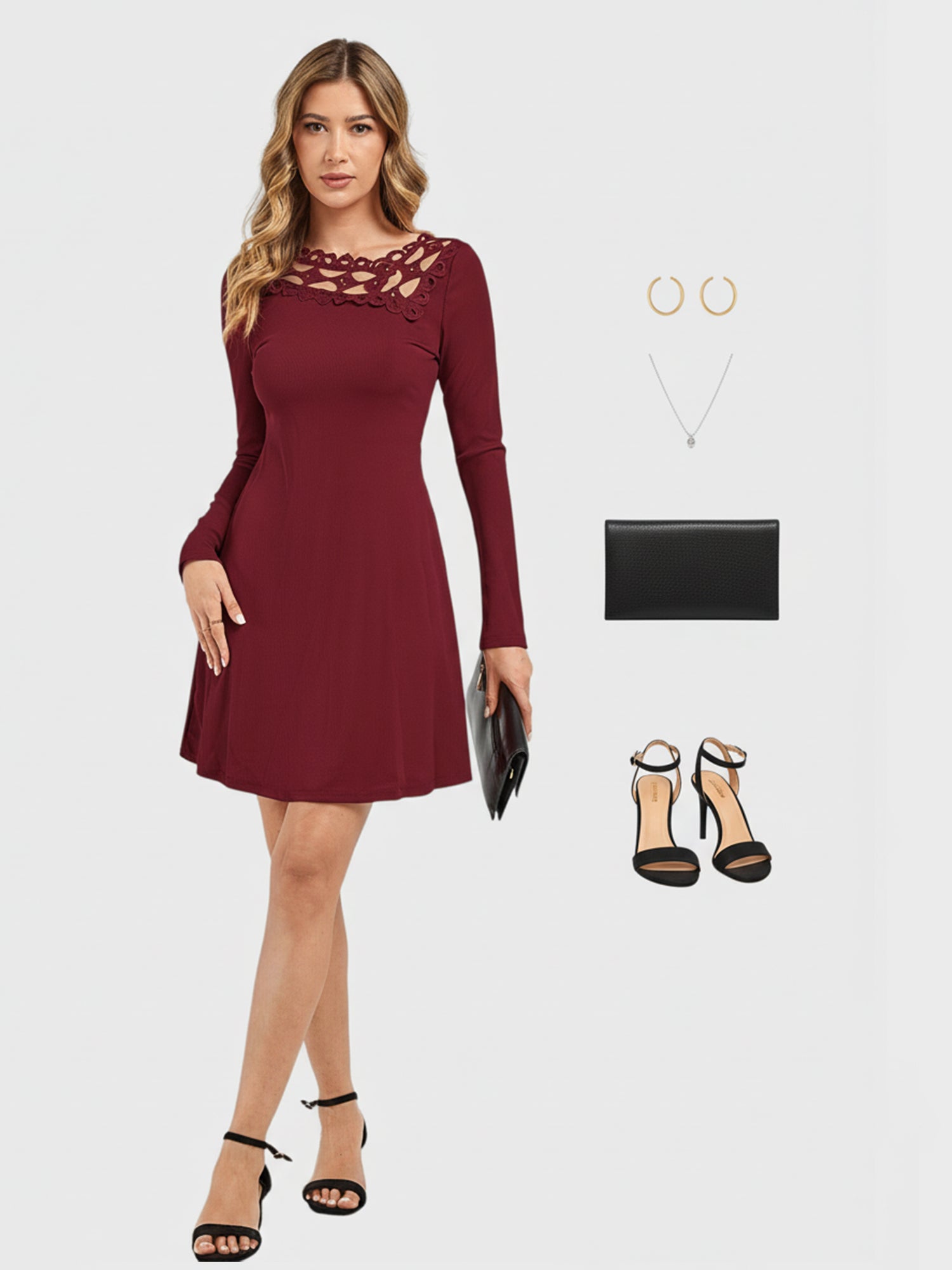 Lapa Plus Women's Lace Panel Dress - Lapa plus