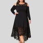 Lapa Plus Women's Lace - spliced Off - shoulder Plus Size Dress - Lapa plus