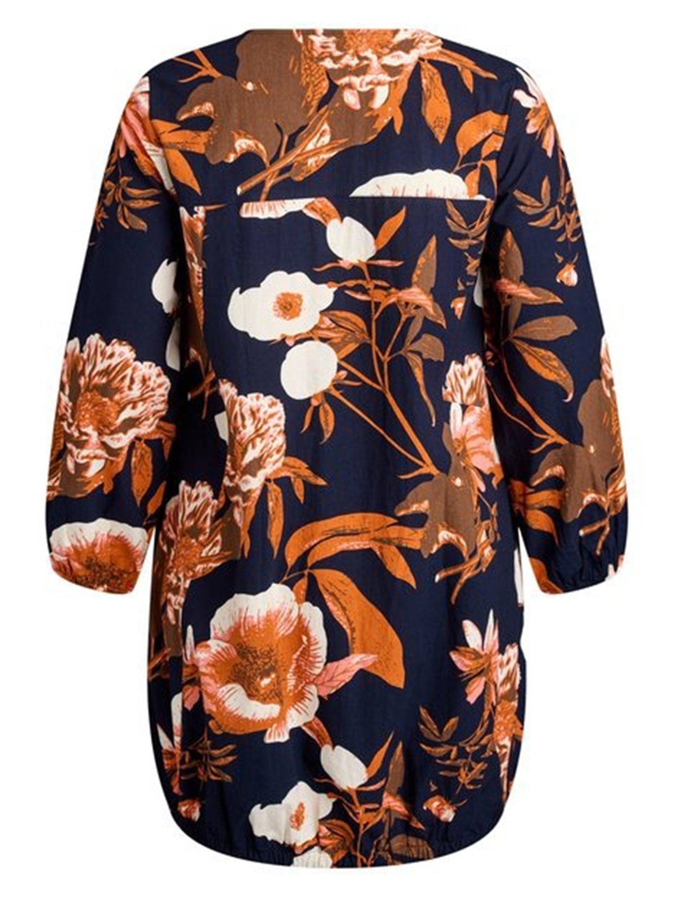 Lapa Plus Women's Large Floral Flared Dress with Elastic Waist - Lapa plus