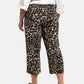 Lapa Plus Women's Leopard Print Casual Cropped Pants - Lapa plus