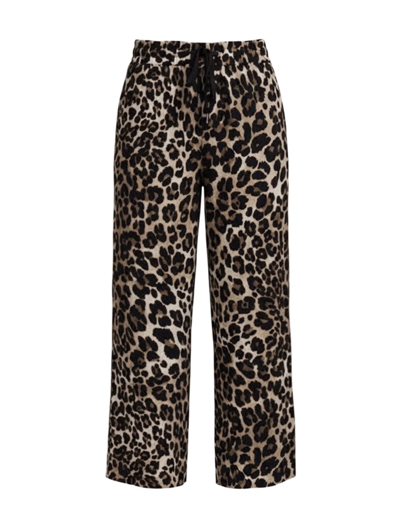 Lapa Plus Women's Leopard Print Casual Cropped Pants - Lapa plus