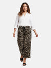 Lapa Plus Women's Leopard Print Casual Cropped Pants - Lapa plus