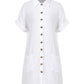 Lapa Plus Women's Pocket Single - breasted Button Dress - Lapa plus